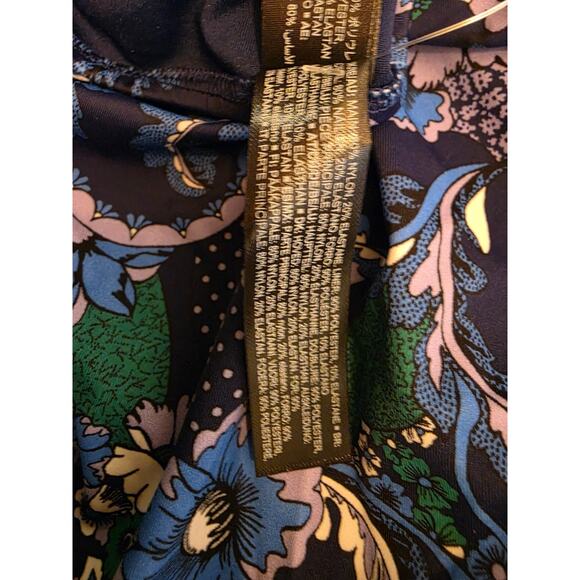 Amazon Essentials Bikini Bottom Deep Blue Floral Size XS High Waist NWT - Picture 7 of 7